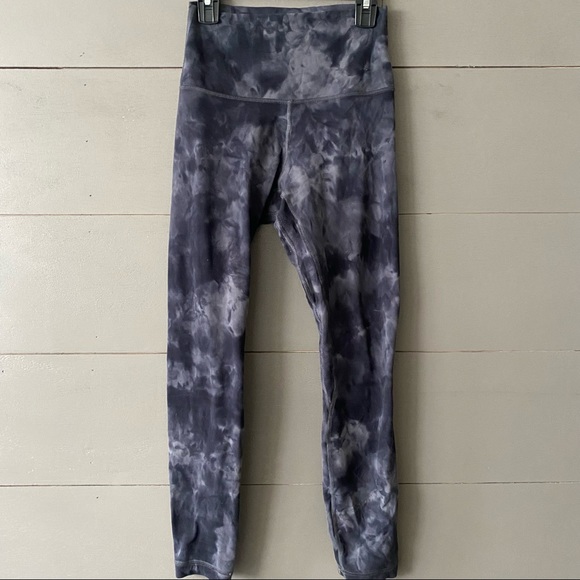 lululemon athletica Pants - Lululemon Diamond Dye Graphite Gray Aligns Size 4